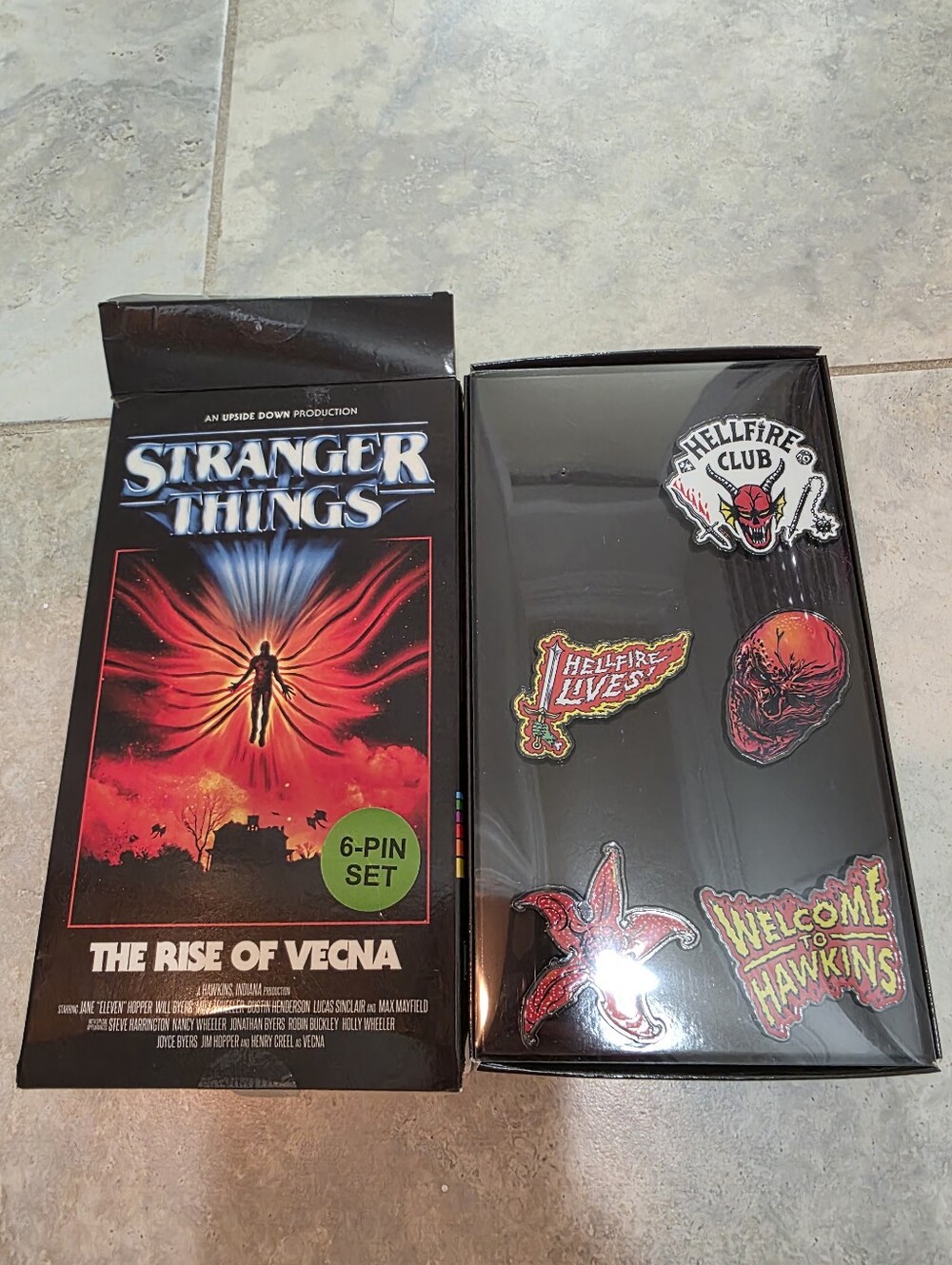Stranger Things Rise of Vecna Pin Set 5 pins